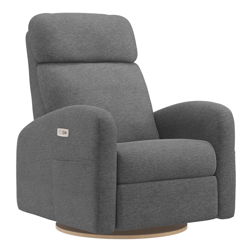 Grand Fauteuil Berçant Inclinable Pivotant Hailey avec Mécanisme Électrique - Nexus Charcoal-Jaymar BB-JAM-527295NEXU59-CLÉMENT