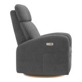 Grand Fauteuil Berçant Inclinable Pivotant Hailey avec Mécanisme Électrique - Nexus Charcoal-Jaymar BB-JAM-527295NEXU59-CLÉMENT