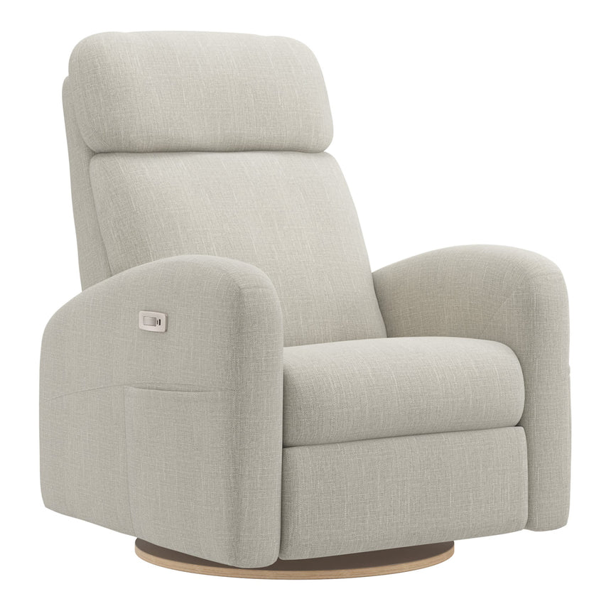 Grand Fauteuil Berçant Inclinable Pivotant Hailey avec Mécanisme Électrique - Nubia Ivoire-Jaymar BB-JAM-527295NUBI01-CLÉMENT