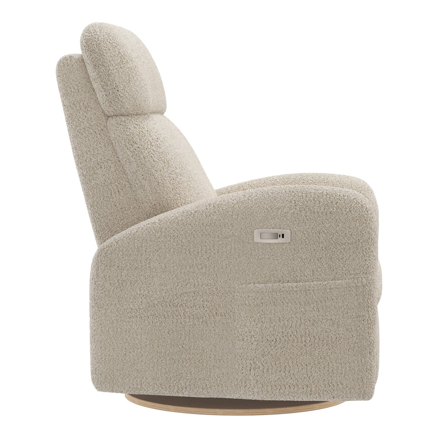 Grand Fauteuil Berçant Inclinable Pivotant Hailey avec Mécanisme Électrique - Puppy Sand-Jaymar BB-JAM-527295PUPP14-CLÉMENT