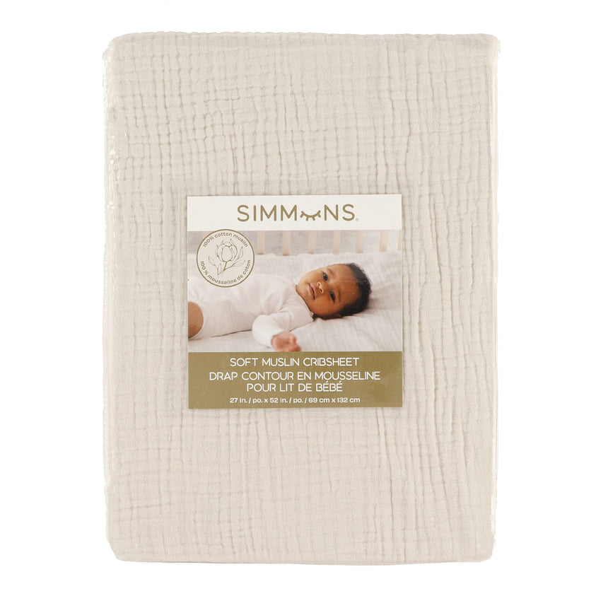 Drap Contour Mousseline pour Lit de Bébé - Moonbeam