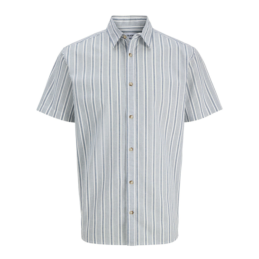 Chemise Oxfor Chad Rayée 8-16ans-Jack & Jones-Bleu-8-JCJ-12289458-CLÉMENT