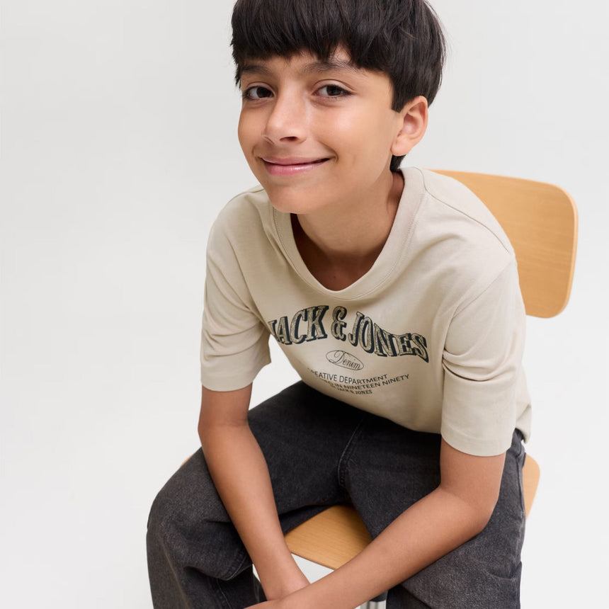 T-shirt Logo Denver 8-16ans-Jack & Jones-JCJ-12299556-MOO-CLÉMENT