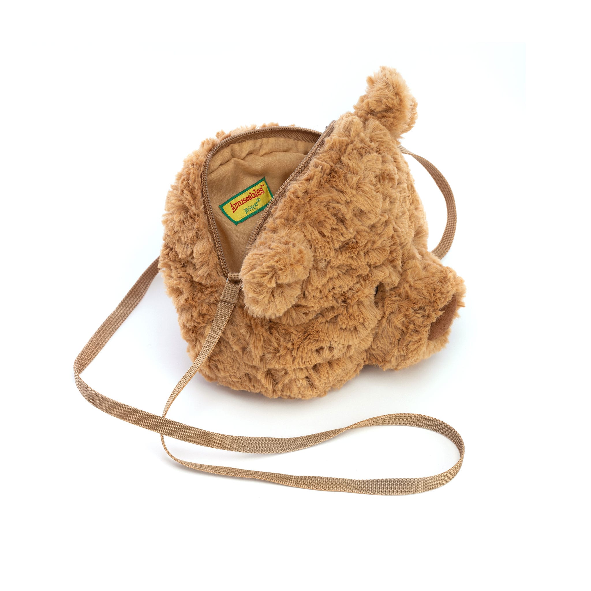 ハグミーベア　キャメル Jellycat Bartholomew Bear Shoulder Bag – CLÉMENT