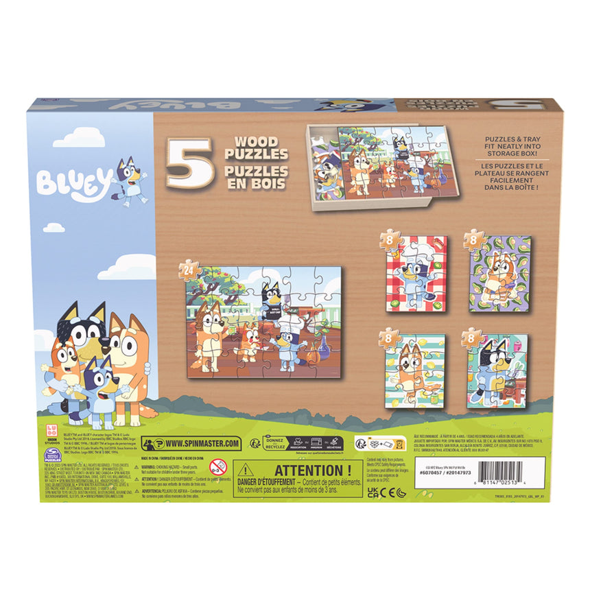 Casse-tête 5-en-1 Bluey-Kid Jouets-KIJ-7676070457-CLÉMENT