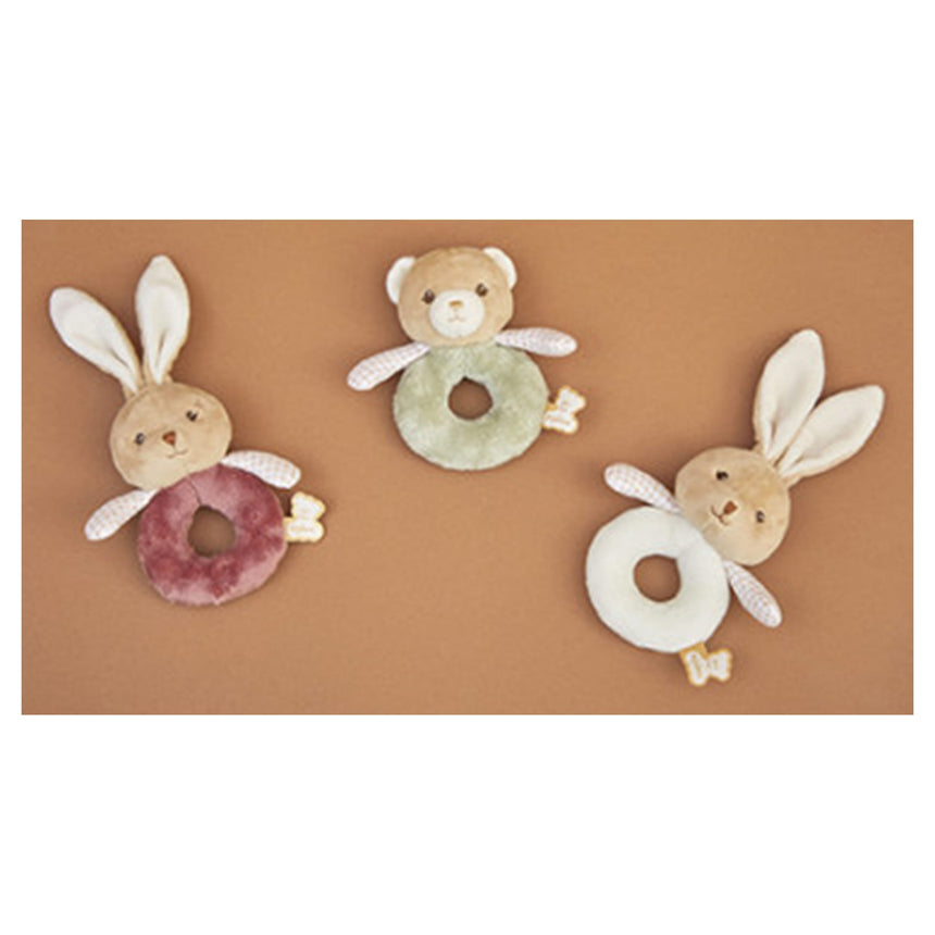 Doudou hochet ours - Vert-Kaloo-KLO-K214030-CLÉMENT