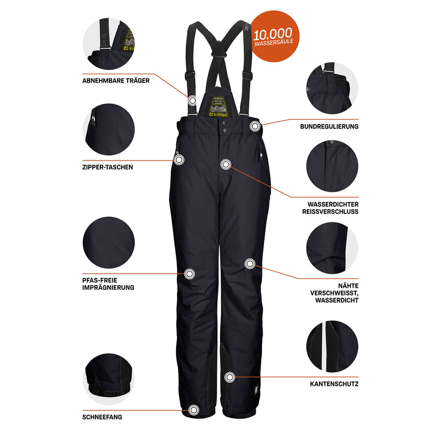 Pantalon Ksw 214 Marine 10-16ans-Killtec-KTC-43651-00269-CLÉMENT