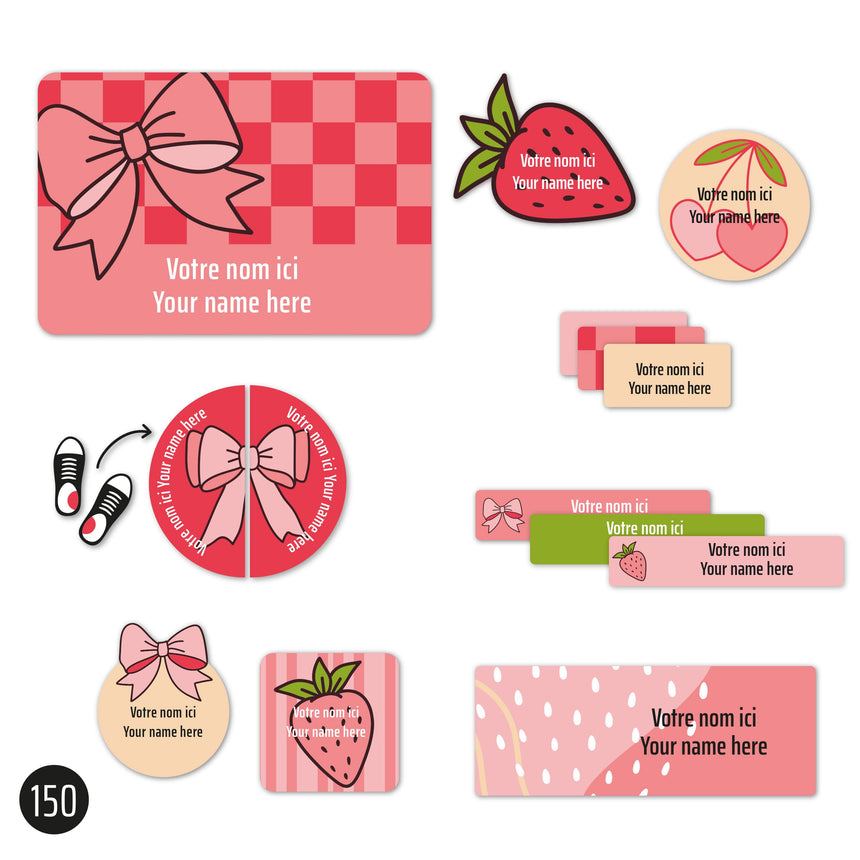 Essential Name Labels - Bows