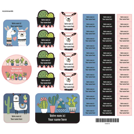 Essential Name Labels - Cactus