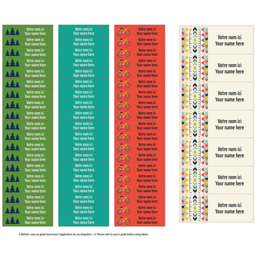 Essential Name Labels - Camp