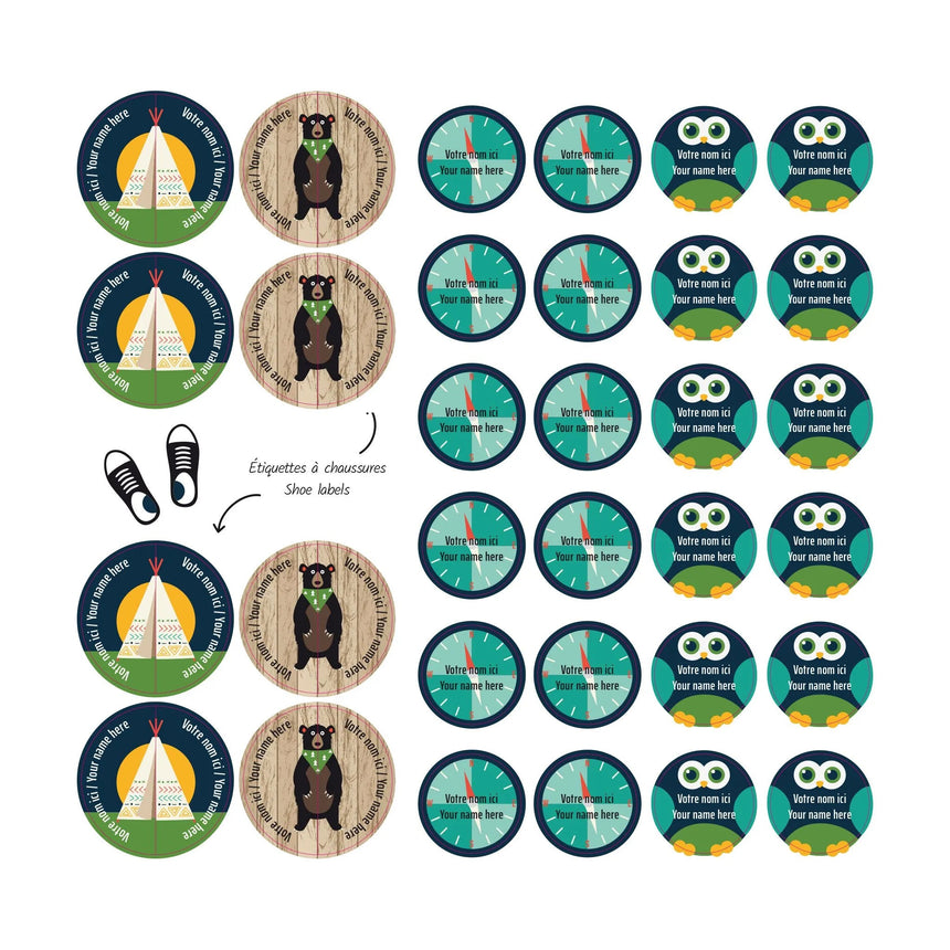 Essential Name Labels - Camp
