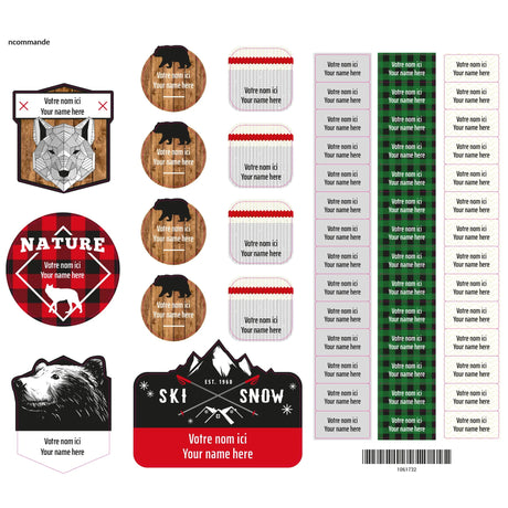 Essential Name Labels - Hunter