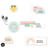 Classical Name Labels - Rainbows