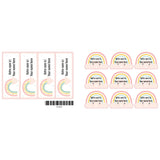 Classical Name Labels - Rainbows