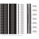 Étiquettes Essentiel - Motifs noirs