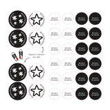 Étiquettes Essentiel - Motifs noirs
