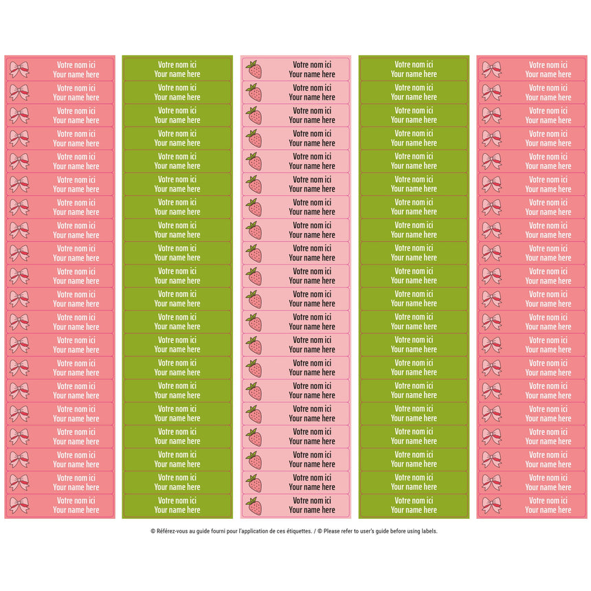Étiquettes Scolaire - Boucles
