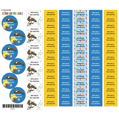 School Name Labels - Little Wolf