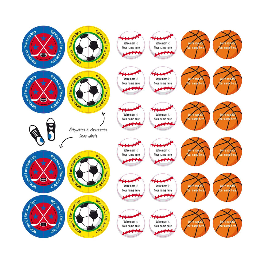 Étiquettes Essentiel - Sports