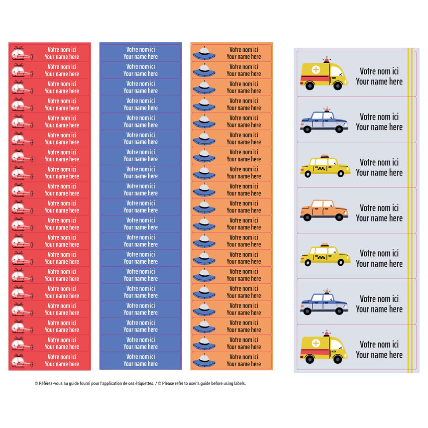 Essential Name Labels - Transport
