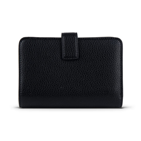 Portefeuille en cuir vegan Carly - Noir-Lambert-LBT-CARLYBLKPEB-CLÉMENT