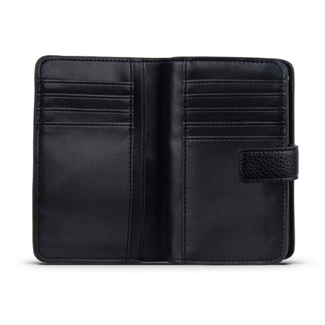Portefeuille en cuir vegan Carly - Noir-Lambert-LBT-CARLYBLKPEB-CLÉMENT