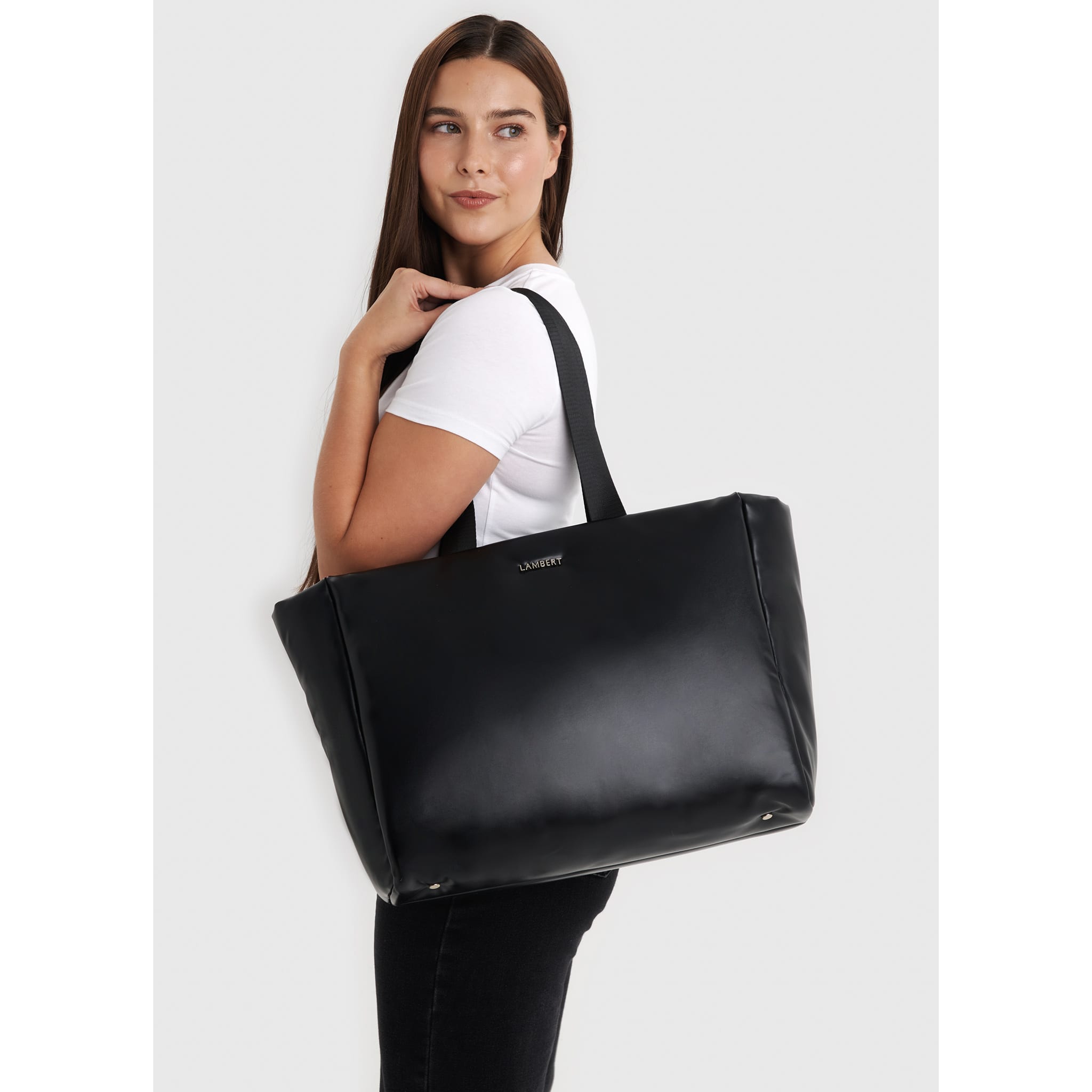 Sac Fourre-Tout Kaia - Noir Smooth - Lambert – CLÉMENT
