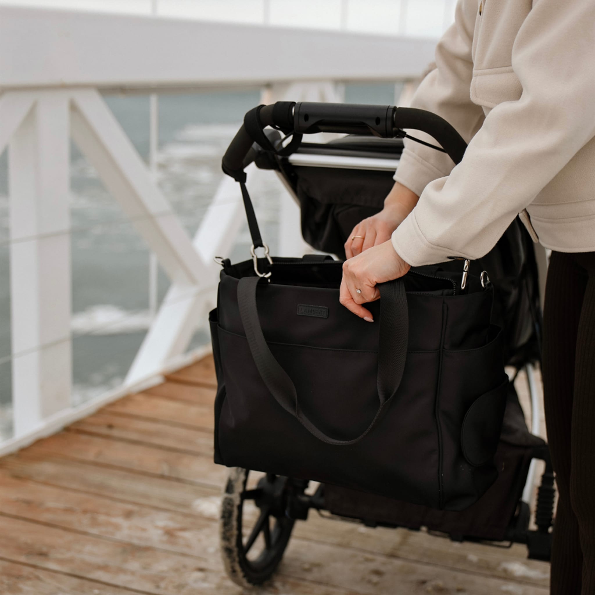 Milani Diaper Bag - Black – CLÉMENT