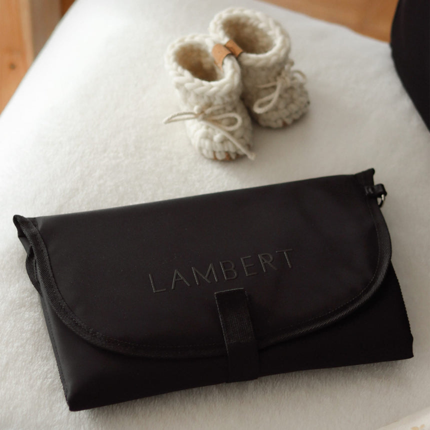 Sac à Couches + tapis Milani - Noir-Lambert-LBT-MILANIBLKNY-CLÉMENT