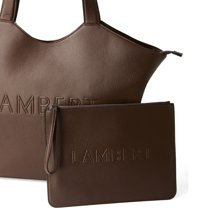 Sac Fourre-Tout Sheila - Chocolat-Lambert-LBT-SHEILACCPB-CLÉMENT