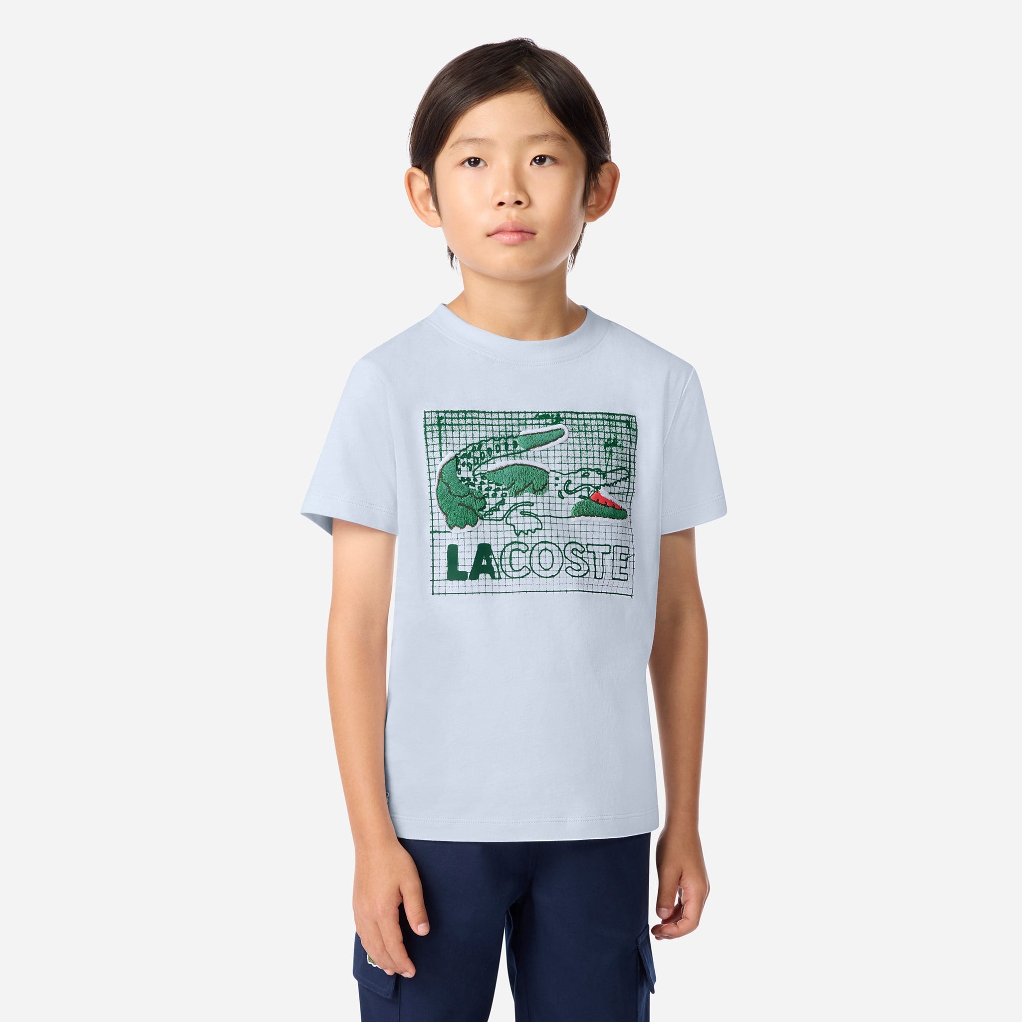 T-shirt Logo Texturé 4-7ans - Lacoste – CLÉMENT