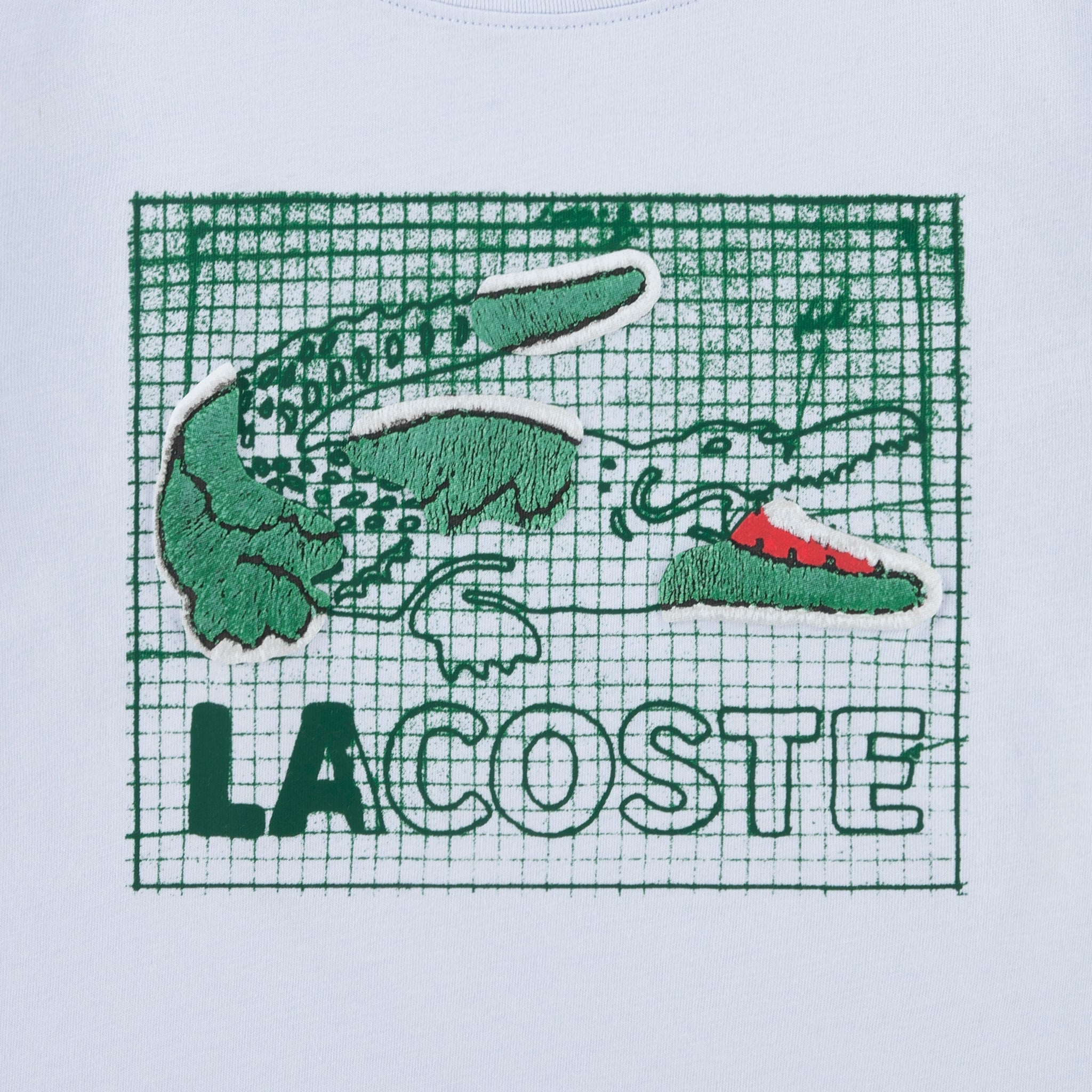 T-shirt Logo Texturé 4-7ans - Lacoste – CLÉMENT