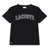 T-shirt Logo Embossé 10-16ans-Lacoste-Noir-10-LCT-947585-K96-CLÉMENT