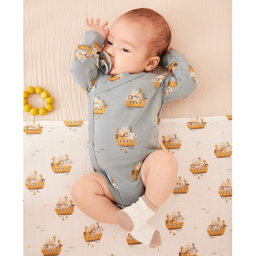 Ensemble de 2 Mousselines Lions