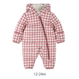 Gingham Snowsuit 3-24m