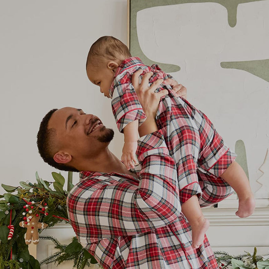 Plaid Flannel Pajamas 3-24m