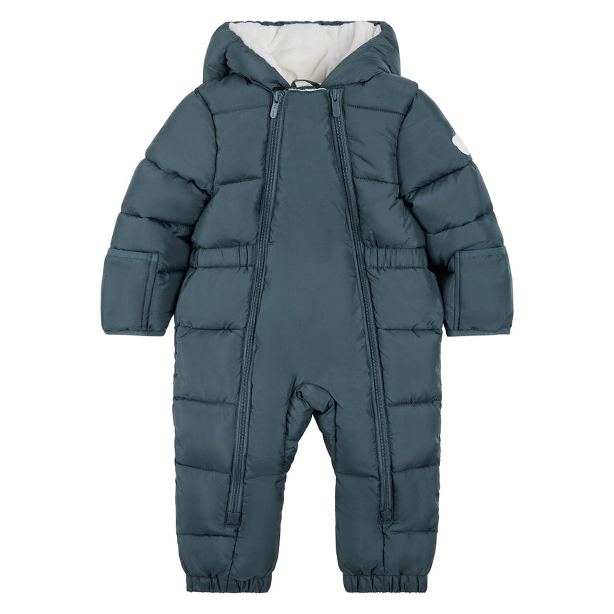 Habit de Neige Une Pièce Bleu 3-9mois-Petit Lem-Bleu-3 m-LEM-26FRJ91J10BF-CLÉMENT