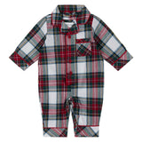 Pyjama Flanelle Carreaux 3-24mois-Pyjama Bebe (17B)-Petit Lem-Rouge-3 m-CLÉMENT