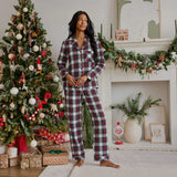 Pyjama Carreaux Femme-Tenues De Nuit Mater (M75)-Petit Lem-Rouge-S-CLÉMENT