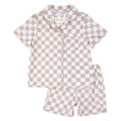 Pyjama Damier 2-7ans-Petit Lem-Taupe-2-LEM-26SRS21F01K-CLÉMENT