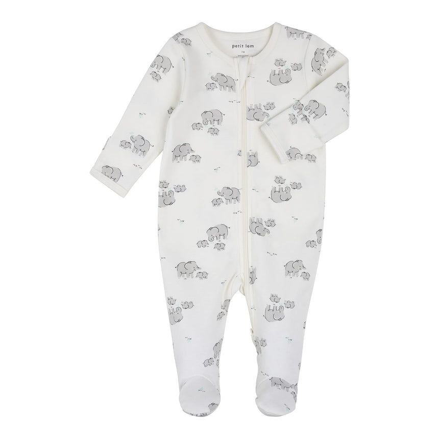 Pyjama Éléphants 0-12mois-Petit Lem-LEM-26YRL18P09-CLÉMENT