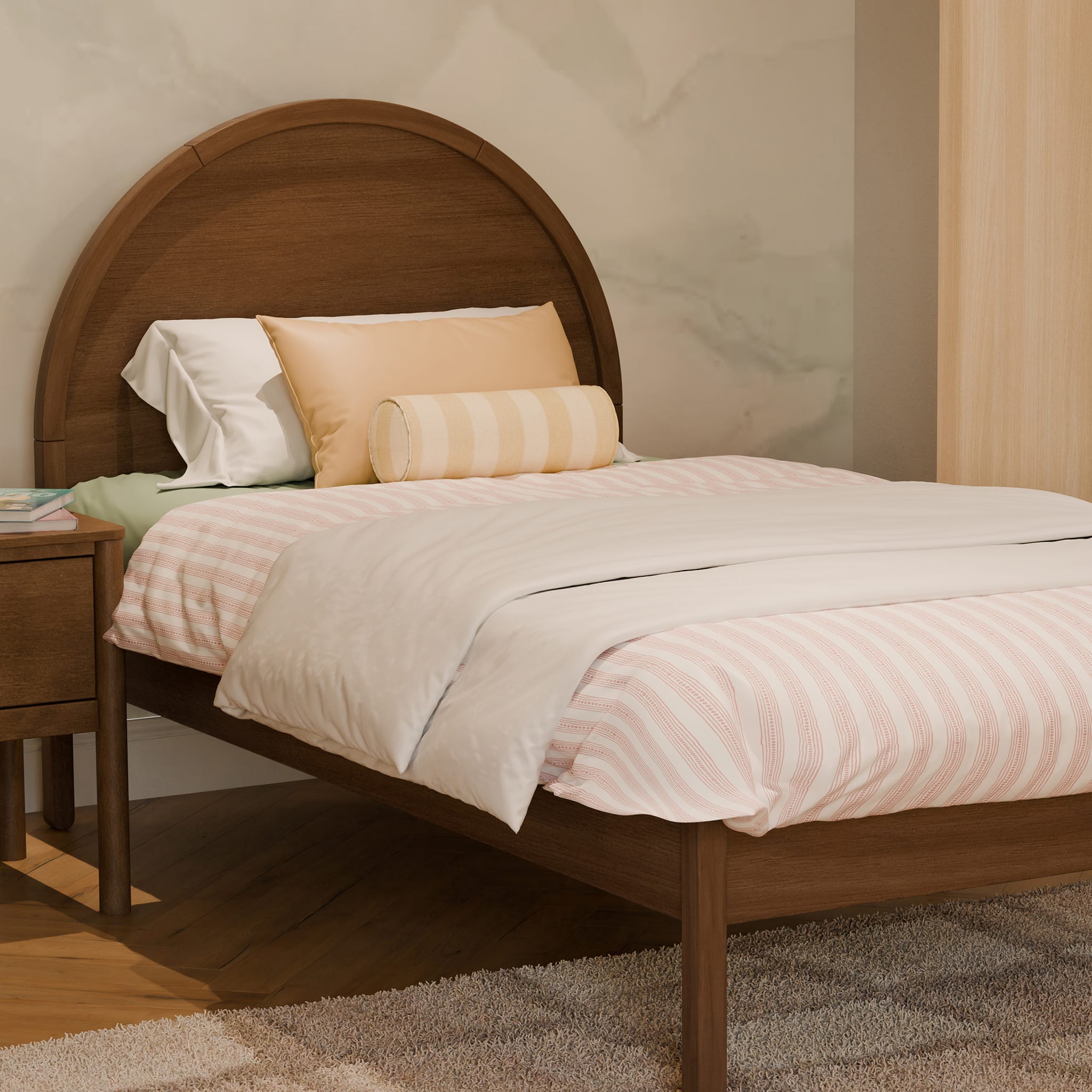 Bondi Twin Bed - Walnut Natural – CLÉMENT