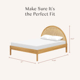 Lit Double Bondi - Miel Rotin-Babyletto-LET-M25996HYNC-CLÉMENT