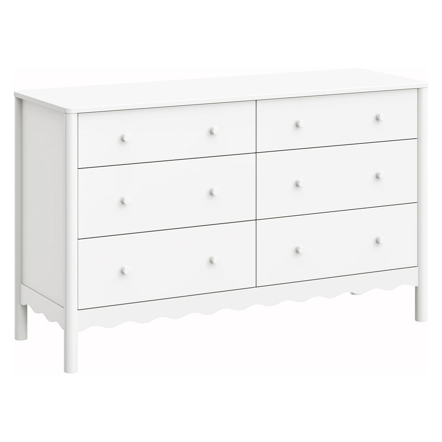 Bureau 6 Tiroirs Swell - Blanc-Babyletto-LET-M27916W-CLÉMENT