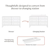 Bureau 6 Tiroirs Swell - Blanc-Babyletto-LET-M27916W-CLÉMENT