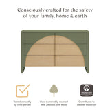 Bureau 6 Tiroirs Moab - Olive/Cendre (Assemblée)-Babyletto-LET-M30216OLSH-CLÉMENT