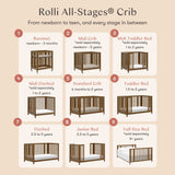 Couchette Convertible 9-en-1 Rolli - Noyer Naturel-Babyletto-LET-M30880NL-CLÉMENT