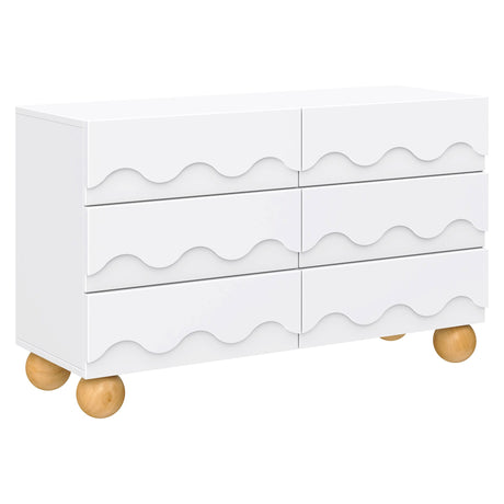 Commode 6 Tiroirs Lido Wave - Blanc-Babyletto-LET-M31116WHY-CLÉMENT