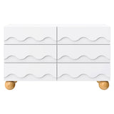 Commode 6 Tiroirs Lido Wave - Blanc-Babyletto-LET-M31116WHY-CLÉMENT