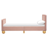 Lit Simple Rizo - Boucle Rose-Babyletto-LET-M31369PRSBRY-CLÉMENT